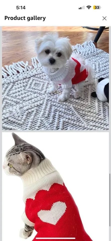 Christmas Cat/dog sweater image indicator(2)