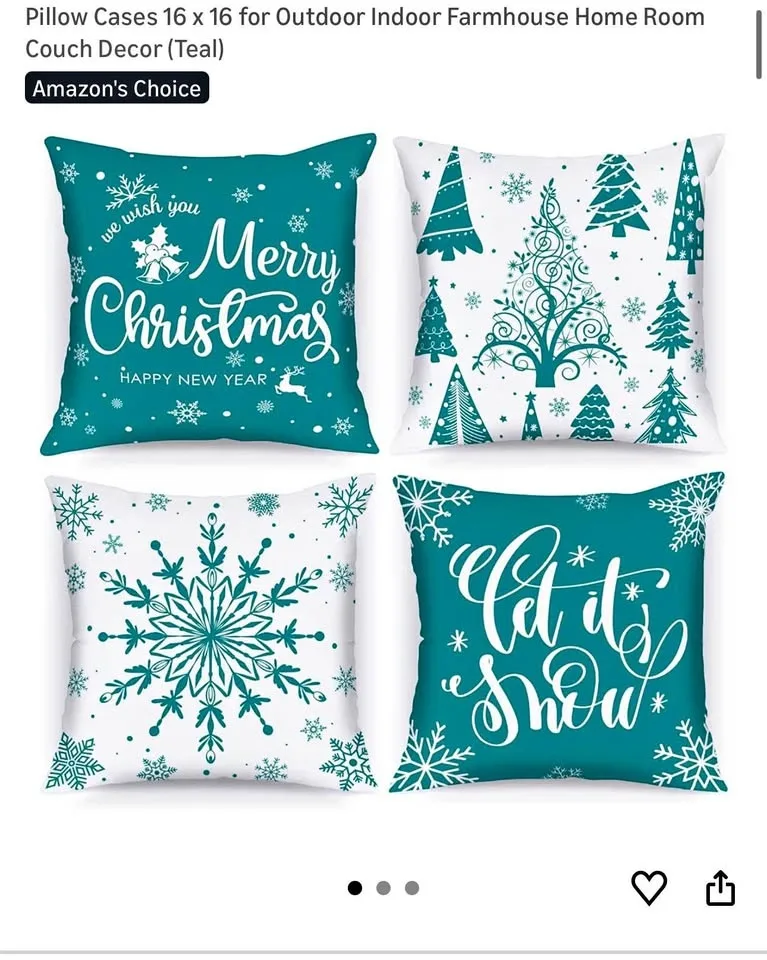 Christmas pillow case 16*16