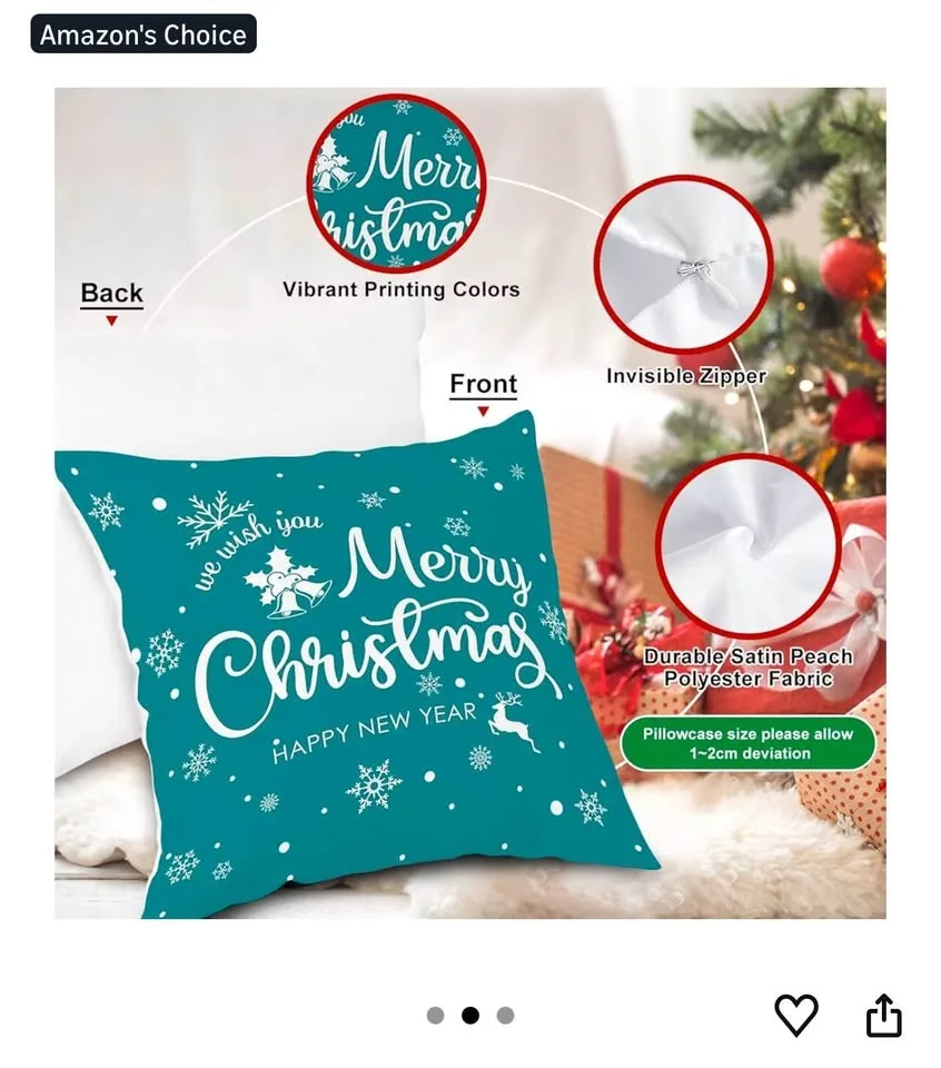 Christmas pillow case 16*16 image indicator(2)