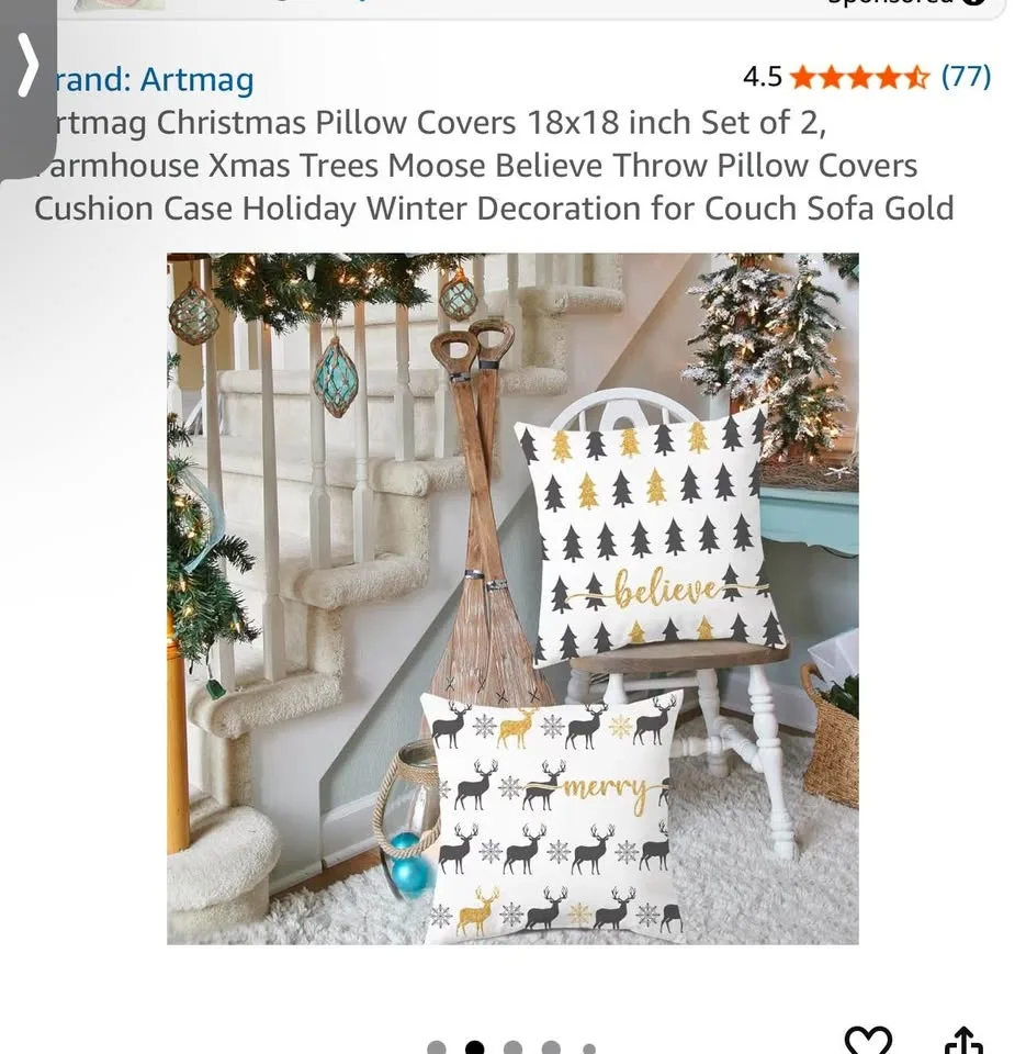 Christmas pillow case 16*16 image indicator(4)