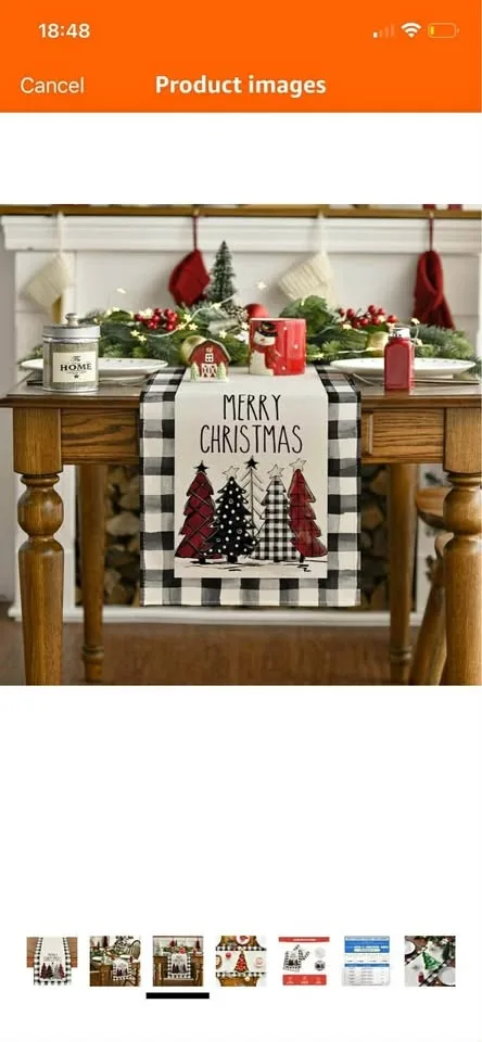 Christmas table runner