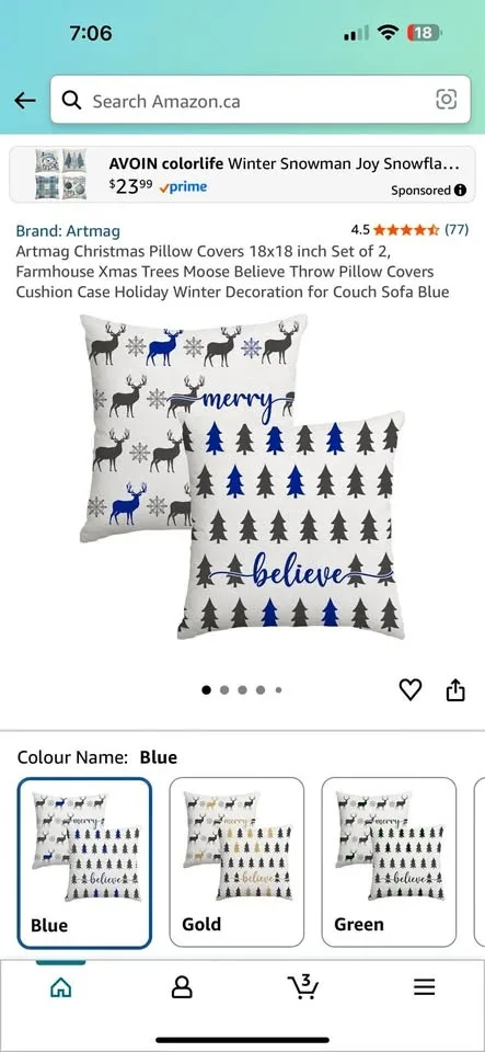 Christmas pillow case