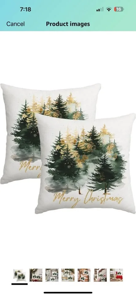 Christmas pillow case image indicator(4)