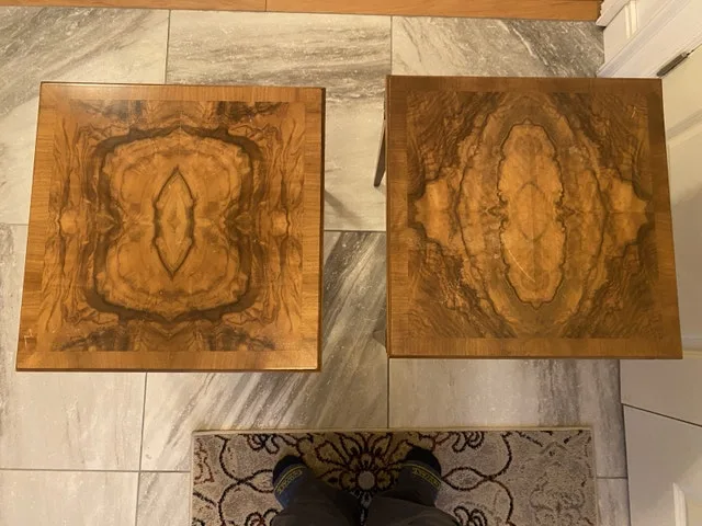 BAKER side table 17x17x22in Mid 20th Century Vintage