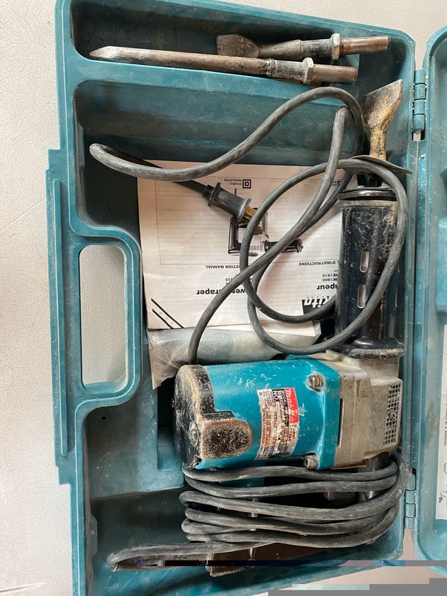 Makita power scraper model HK 1810 with 3 bits - photo 2
