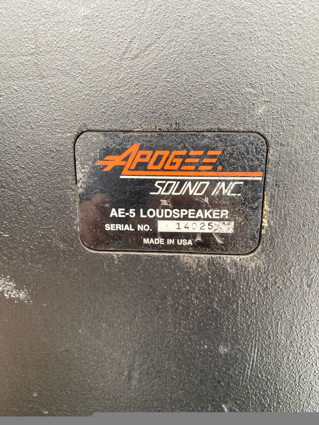 APOGEE sound inc AE,5 loudspeaker made in USA - photo 2