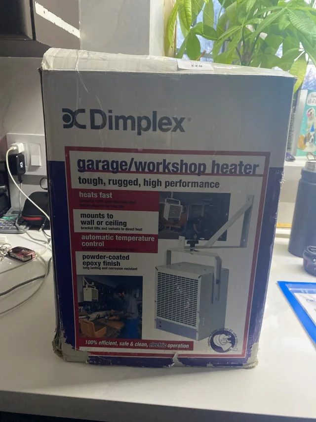 Dimplex garage/workshop heater 240v hard wire