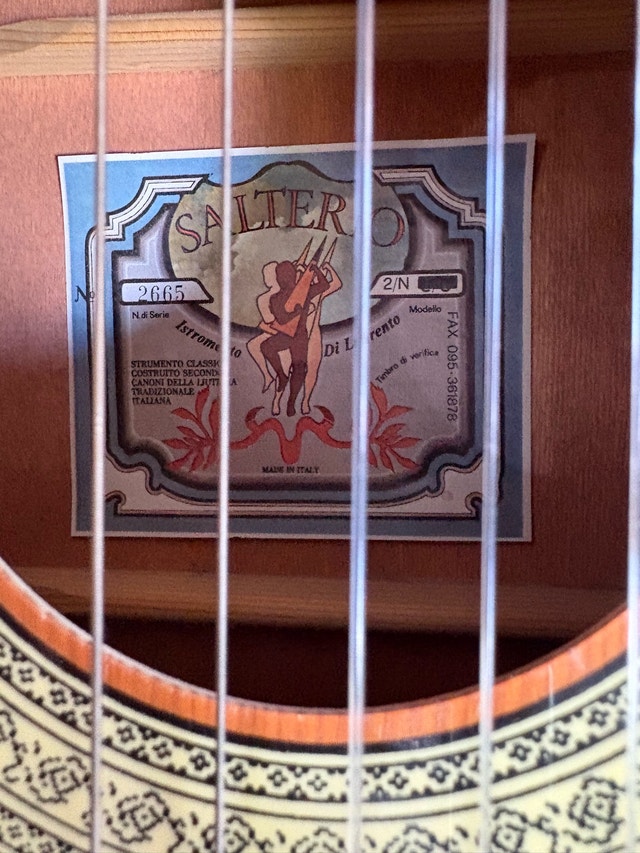 Saltero Classical Guitar model 2/N serial number 2665 - photo 2