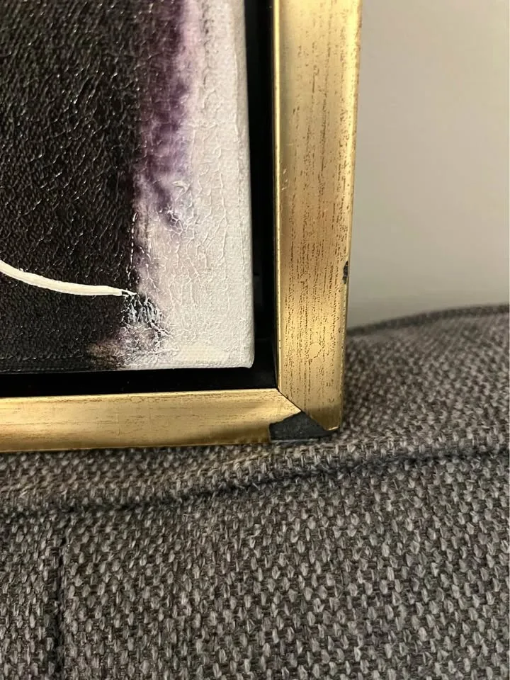 Abstract black white and Gold wall art image indicator(4)