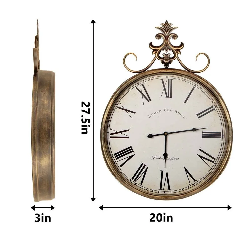 Beshore Decorative Metal Wall Clock By Alcott Hill image indicator(6)