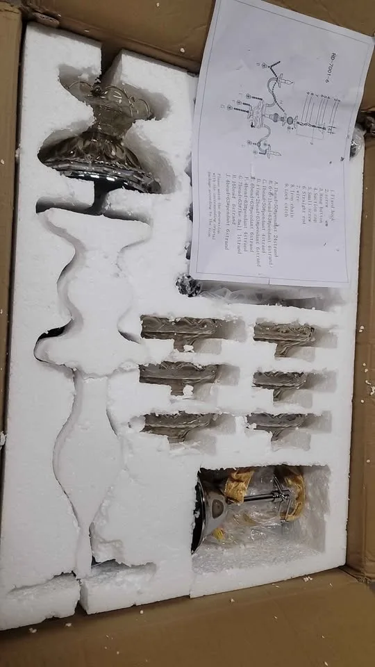 Theisen 6-Light Empire Candle-Style Chandelier image indicator(5)