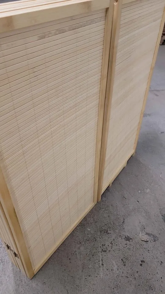 6 Panel Room Divider and Folding Screen Divider,Bamboo Panel Scr image indicator(4)