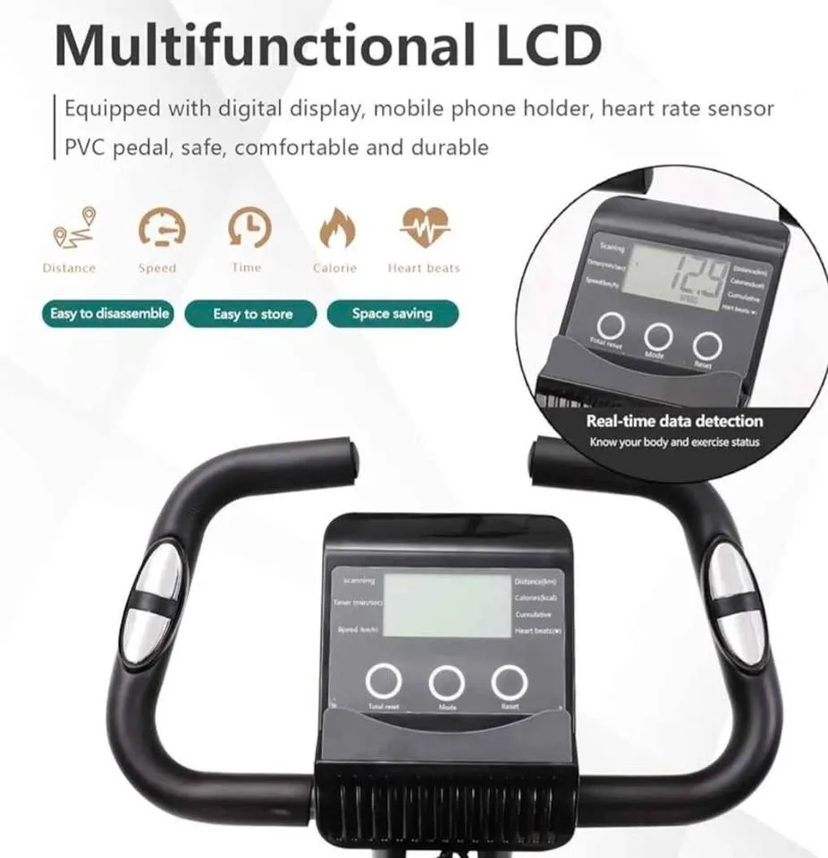 Exercise Bike 10 Levels of Adjustable Magnetic Resistance image indicator(2)