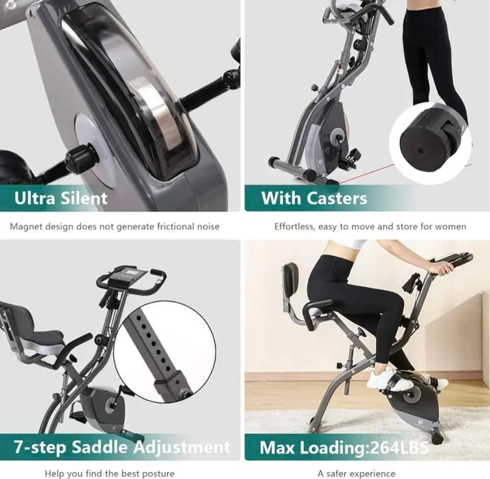 Exercise Bike 10 Levels of Adjustable Magnetic Resistance image indicator(4)