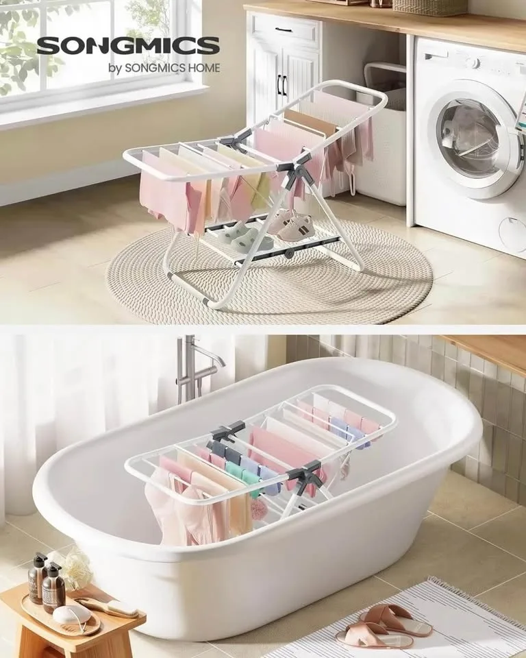 SONGMICS Clothes Drying Rack, 17.3x39.8x19.7” – New image indicator(4)