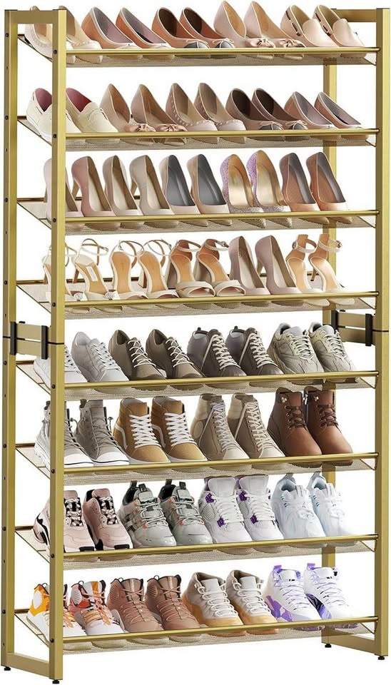 SONGMICS 8-Tier Shoe Rack - Metal Organizer, Set of 2 - photo 3