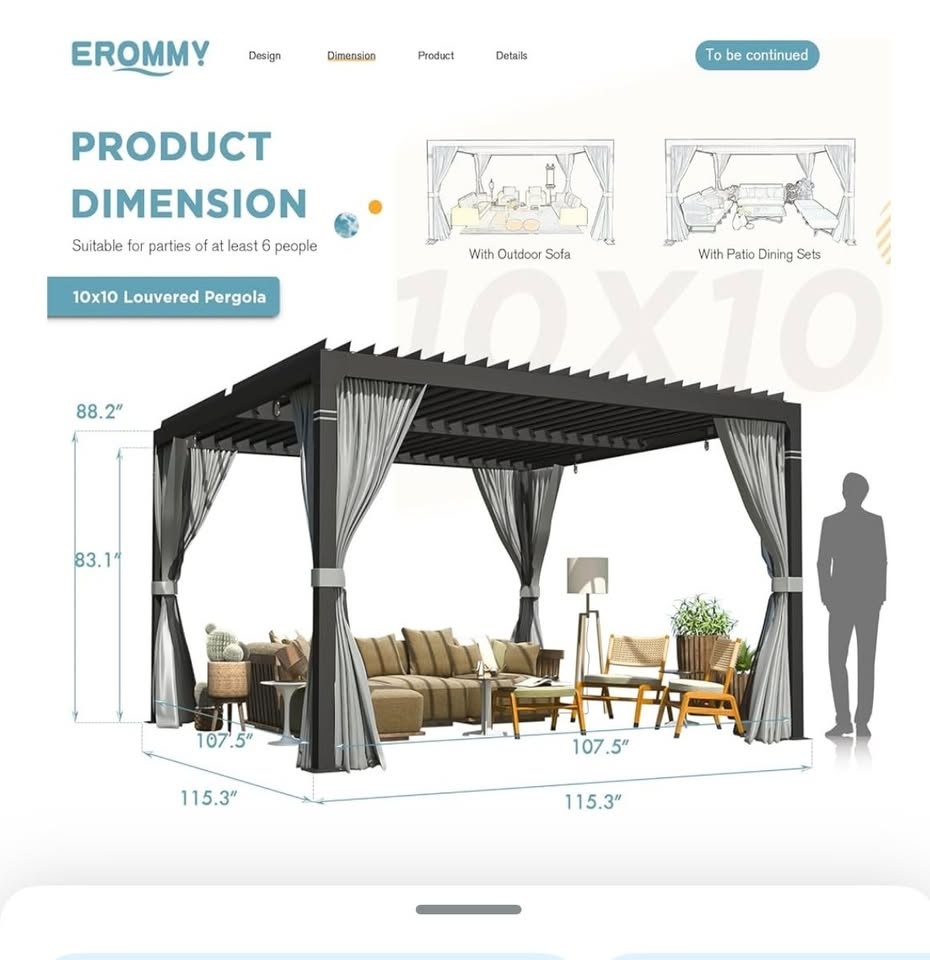Pergola -10' x 10' - photo 2