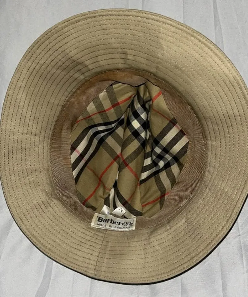 Burberry Vintage Men’s Bucket Rain Hat - SZ 7 3/8 #cleanout image indicator(2)