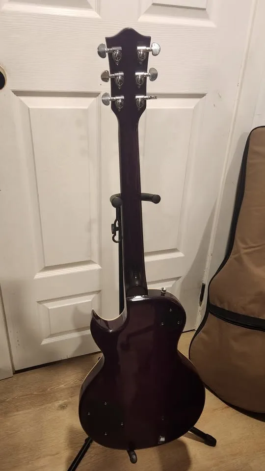 $200 Leo Jaymz SC Electric Guitar - Violet Flame image indicator(7)