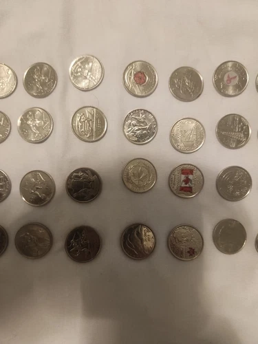 Canadian Conmemorative Quarters Lot 32 Coins - photo 4