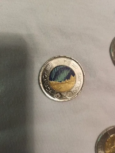 Conmemorative Canadian coins mixed lot 12 Toonies image indicator(9)