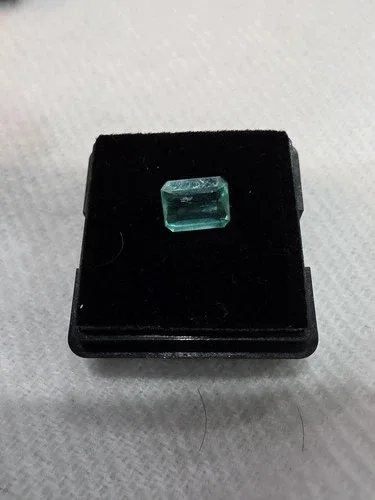 Loose Natural Colombian Emerald Cut Emerald Green Emerald