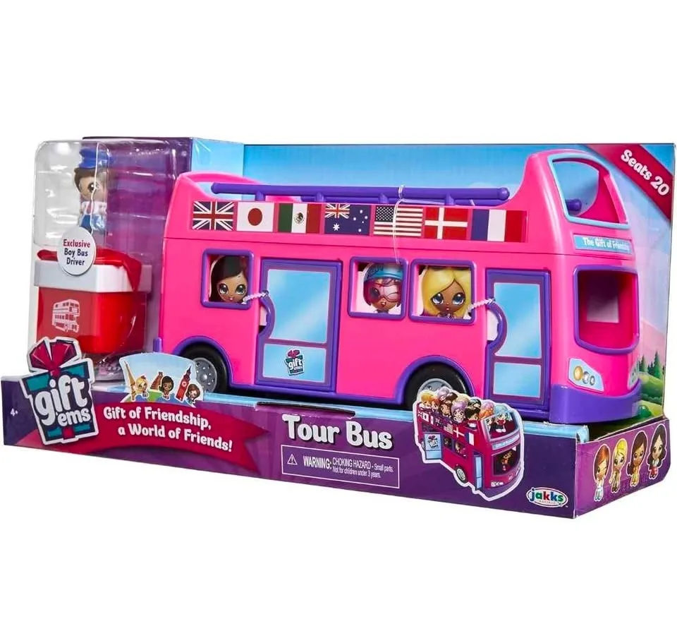 GIFTABLE - Gift 'Ems Double Decker Tour Bus Toy image indicator(2)