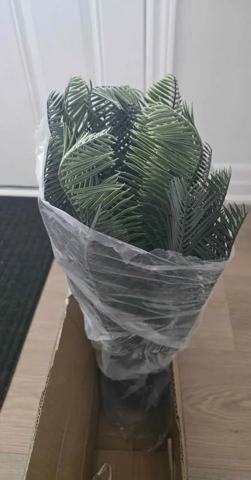 Artificial Cycas Plant(18 Leaves) Fake Revoluta Sago Palm Tree 2 image indicator(7)