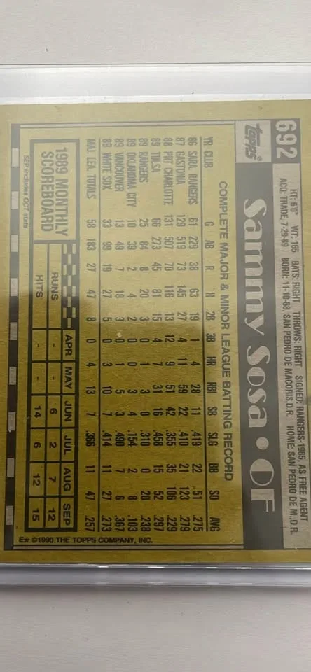 Sammy Sosa & Frank Thomas Rookie Cards - $28/OBO image indicator(5)