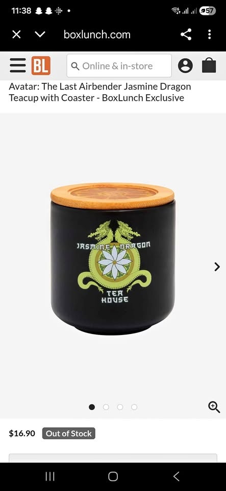 Avatar Jasmine Dragon Teacup with Coaster