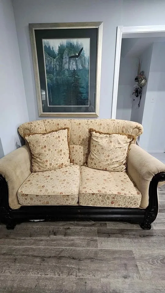 loveseat and chair