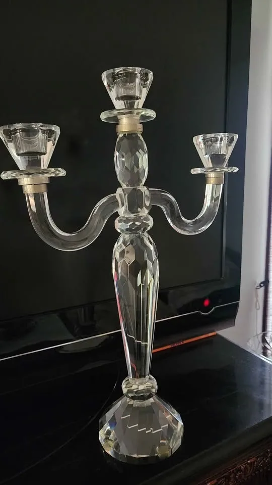 3 arm crystal candelabra from BOWRING image indicator(2)