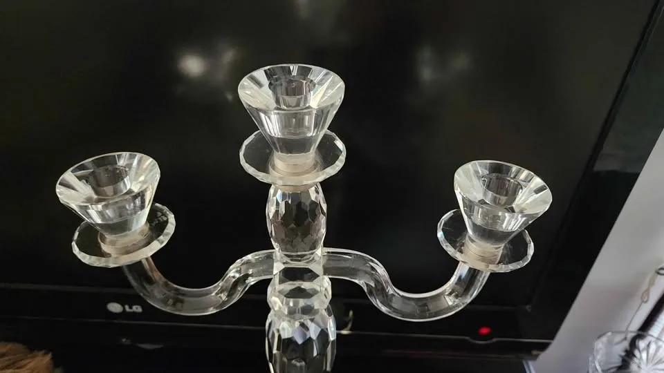 3 arm crystal candelabra from BOWRING image indicator(3)