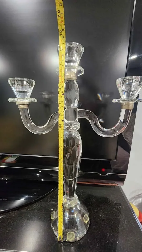 3 arm crystal candelabra from BOWRING image indicator(4)