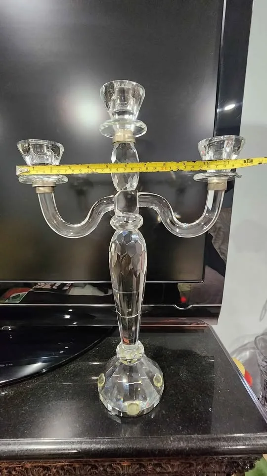 3 arm crystal candelabra from BOWRING image indicator(5)