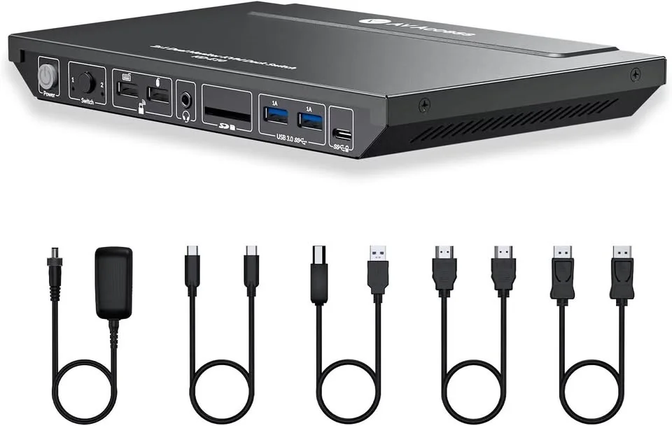 AV Access KVM Switch with Docking Station