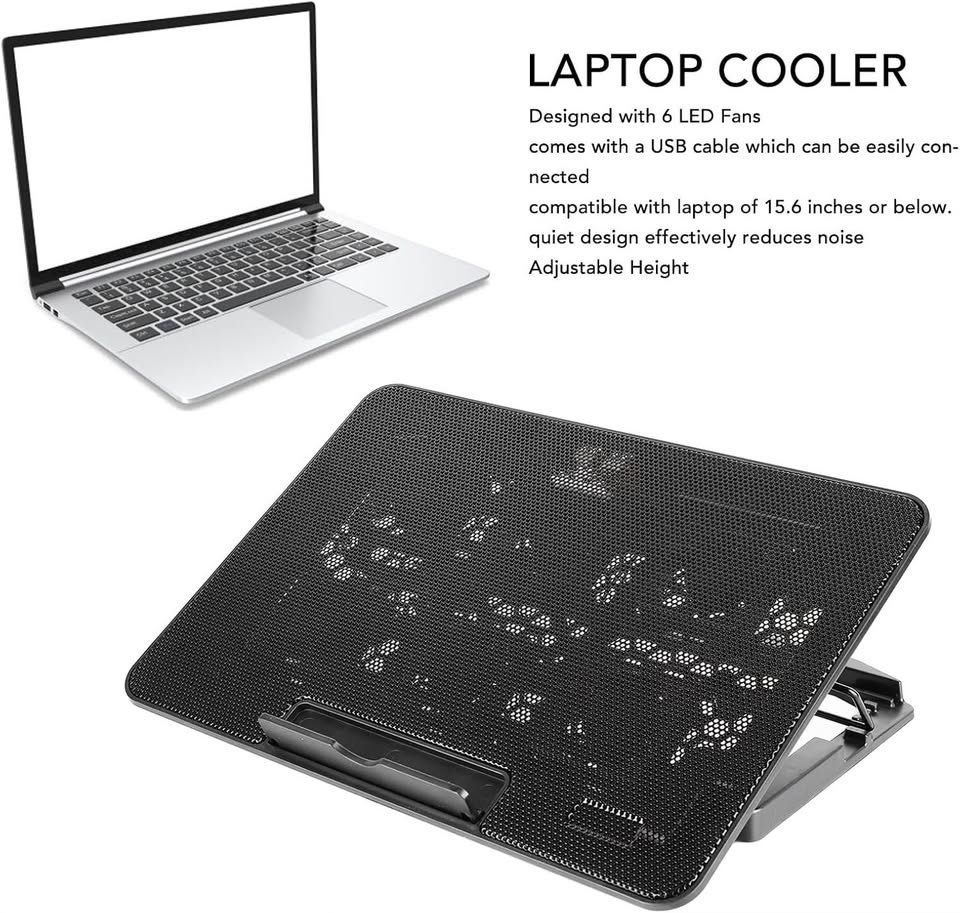 Laptop Cooling Stand with 6 LED Fans - photo 5