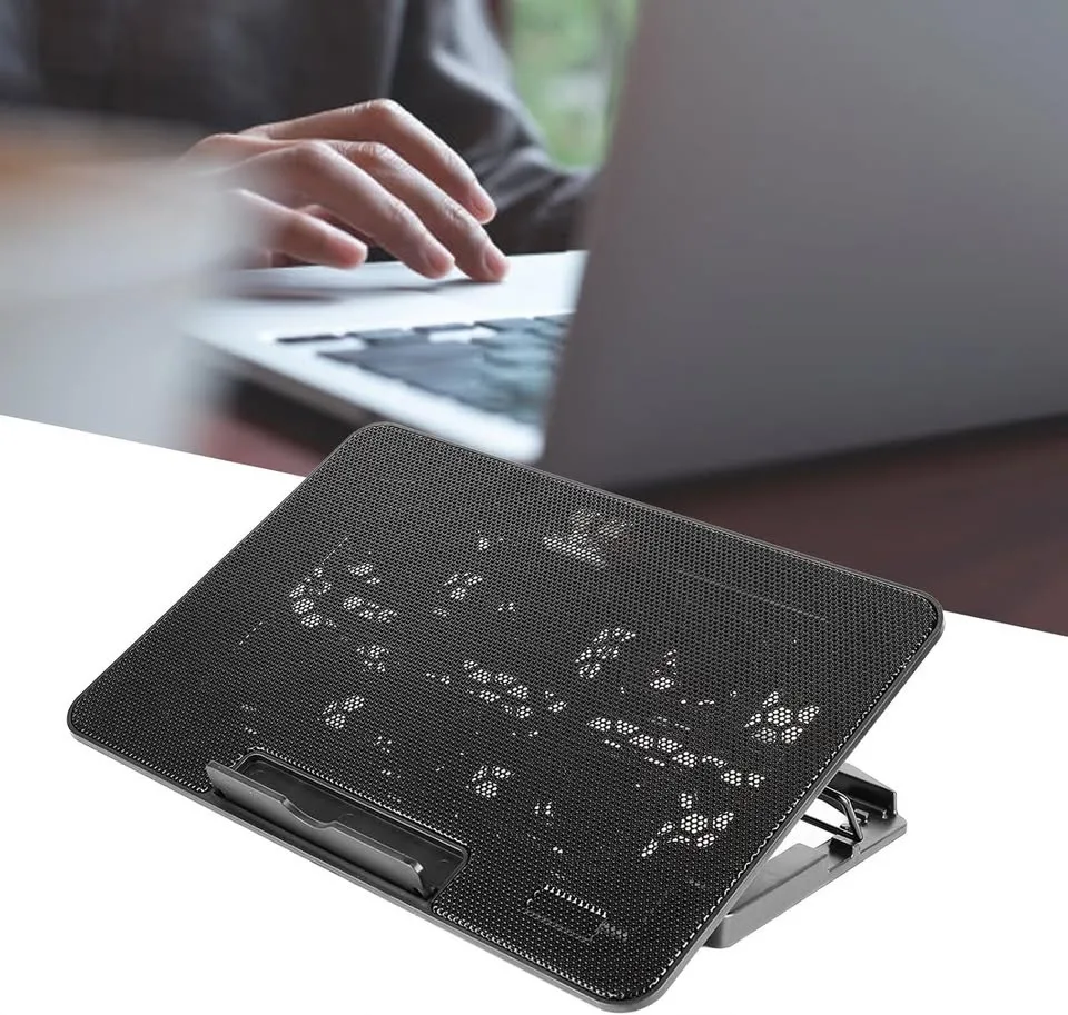 Laptop Cooling Stand with 6 LED Fans image indicator(7)