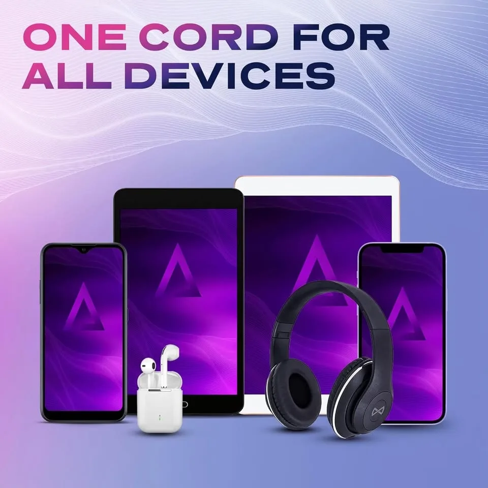 Statik 360 - Magnetic Charging cable, 2 lightning + 1 MicroUSB image indicator(3)