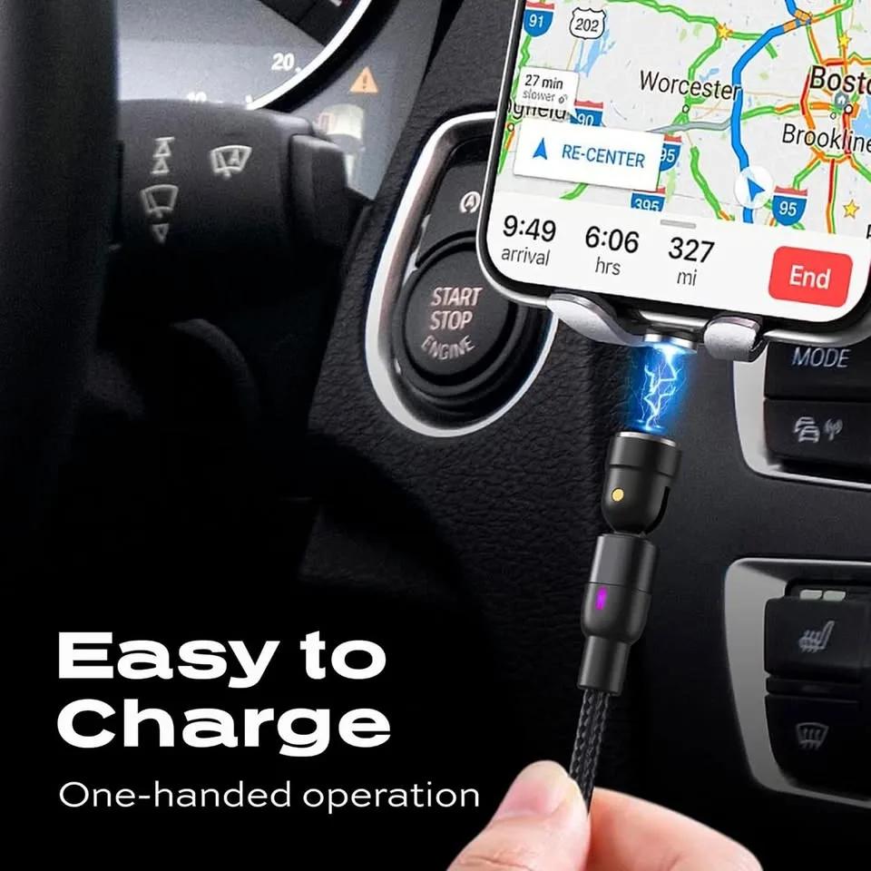 Statik 360 - Magnetic Charging cable, 2 lightning + 1 MicroUSB image indicator(5)