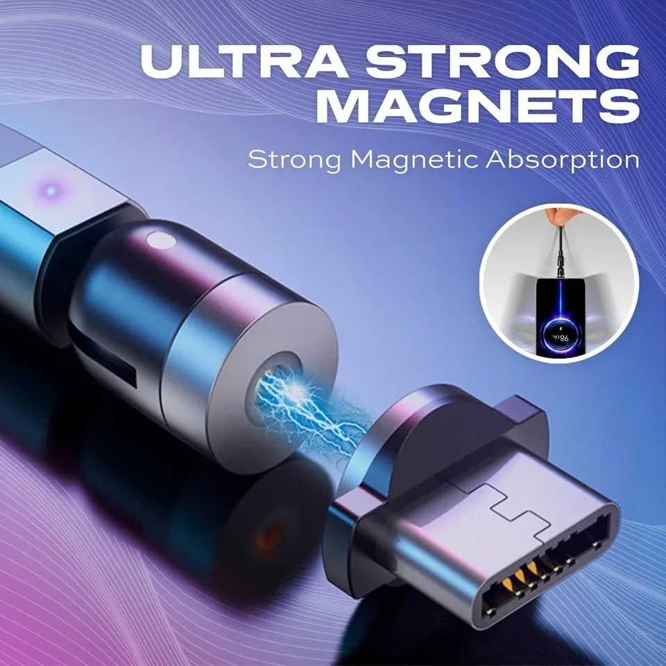 Statik 360 - Magnetic Charging cable, 2 lightning + 1 MicroUSB image indicator(6)