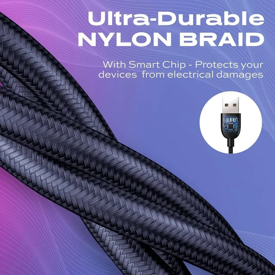 Statik 360 - Magnetic Charging cable, 2 lightning + 1 MicroUSB image indicator(8)