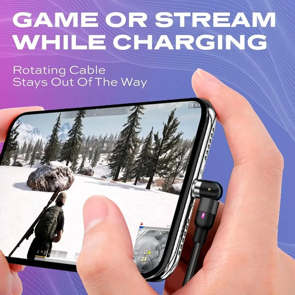 Statik 360 - Magnetic Charging cable, 2 lightning + 1 MicroUSB image indicator(9)