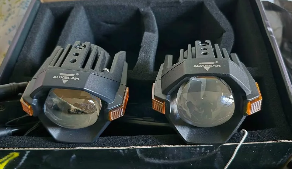 Auxbeam Motorcycle LED Fog Lights Auxiliary image indicator(7)