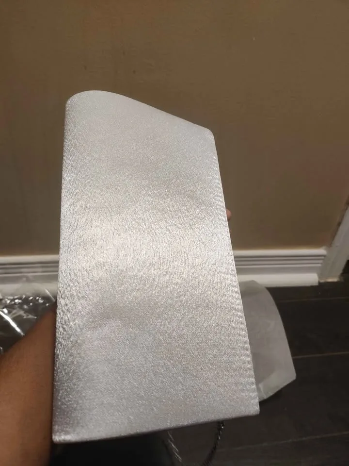 Brand new silver color pleated women evening party abv image indicator(6)