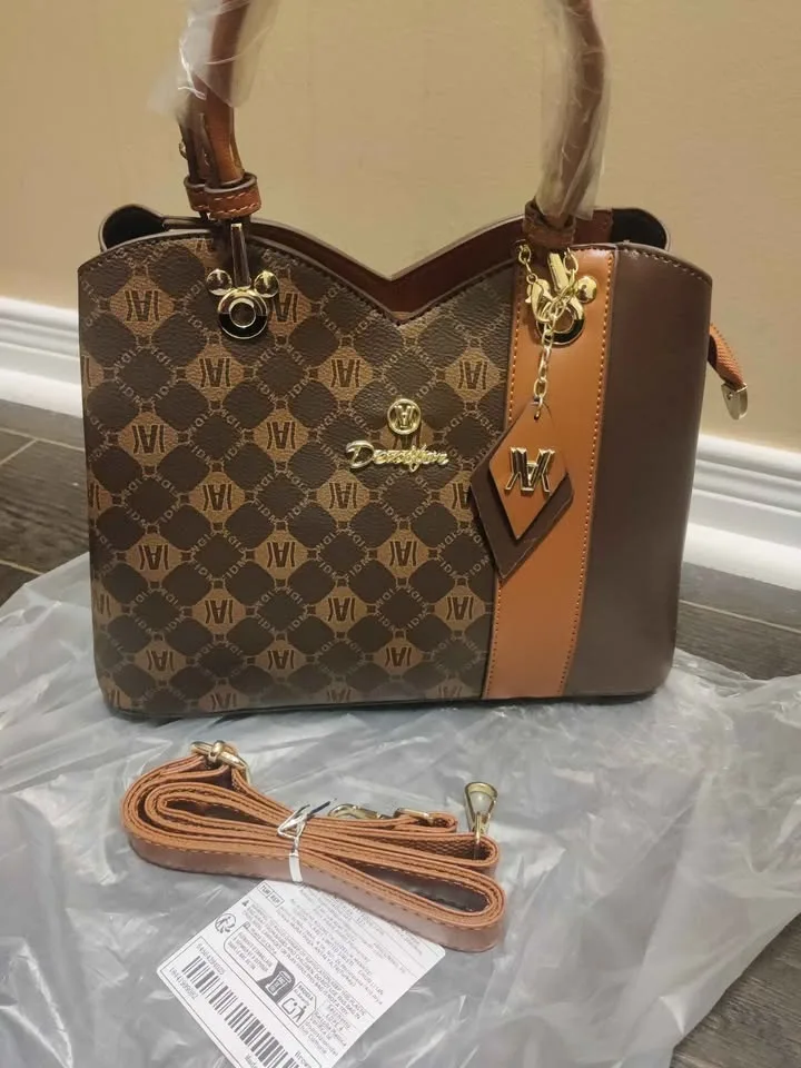 Brand new brown color beautiful and elegant women hand bag image indicator(4)