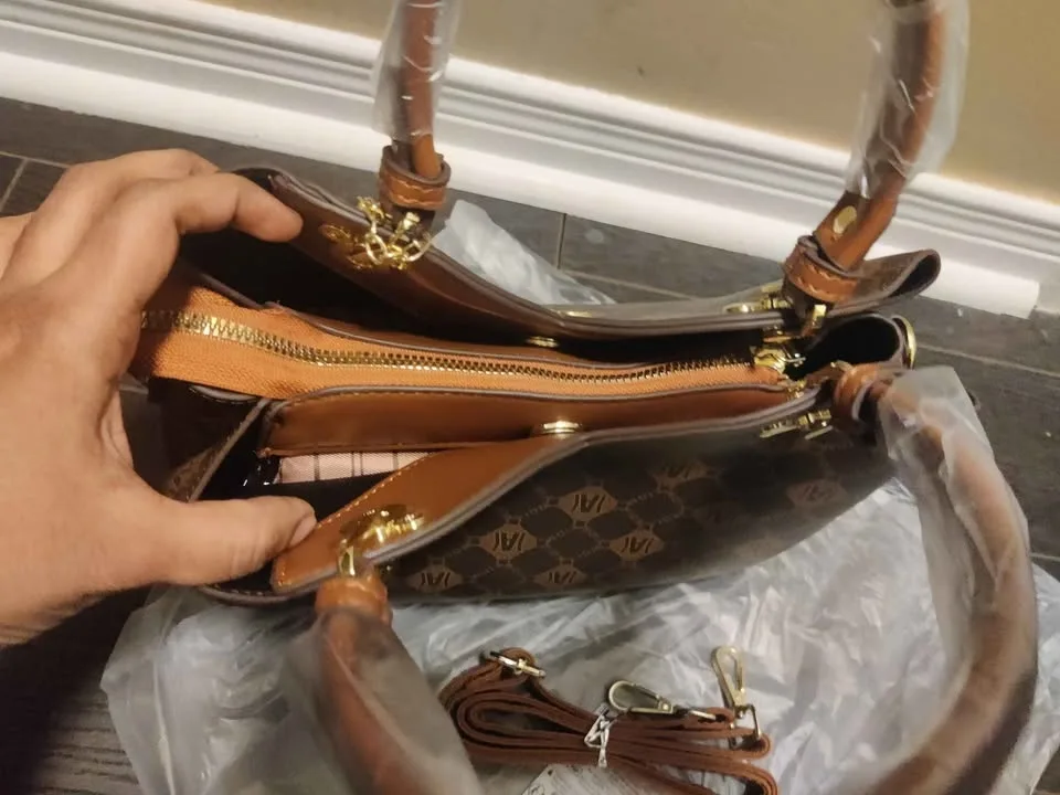 Brand new brown color beautiful and elegant women hand bag image indicator(7)