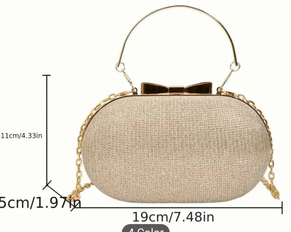 Brand new small gold glitter women evening party bag ( price is image indicator(2)