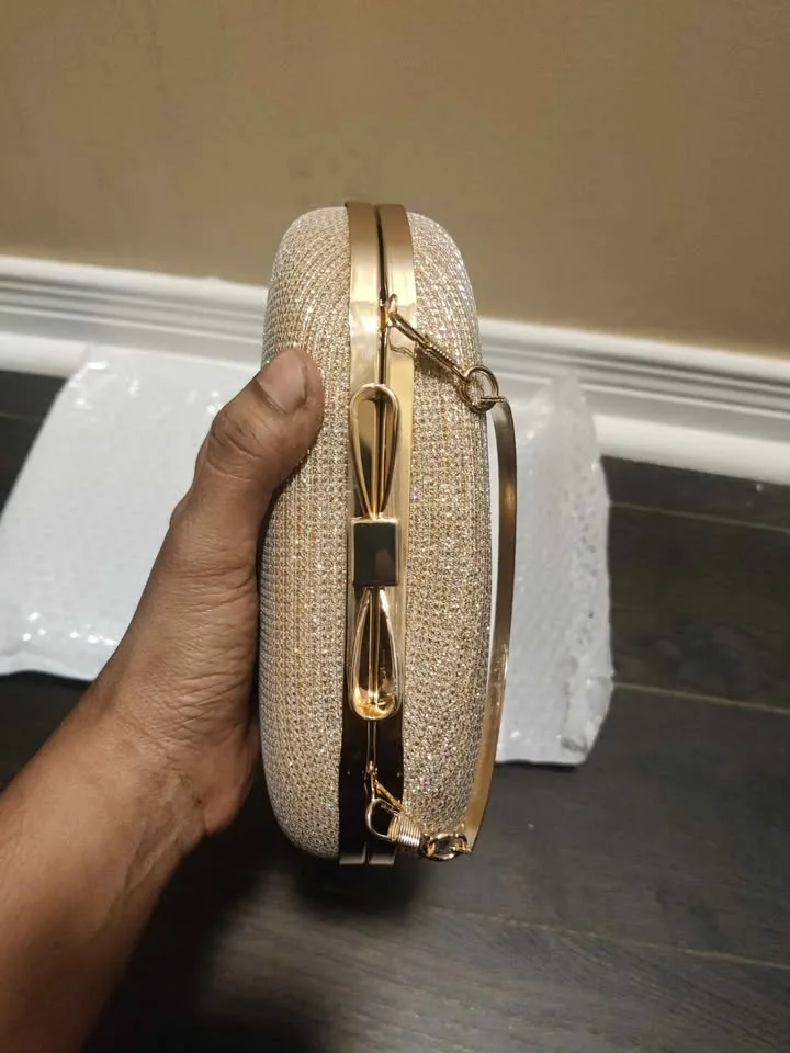 Brand new small gold glitter women evening party bag ( price is image indicator(5)