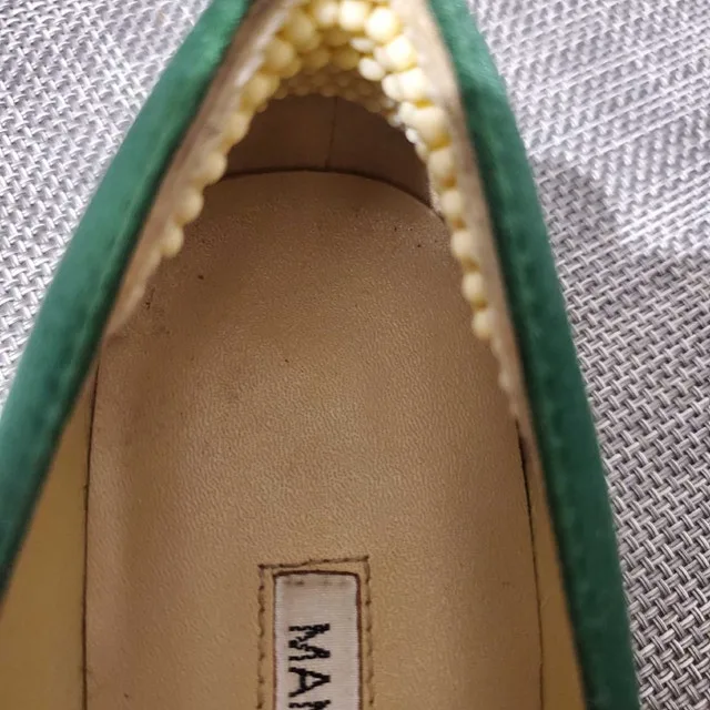 Manolo Blahnik Flats 37 with Swarovski Crystals image indicator(4)